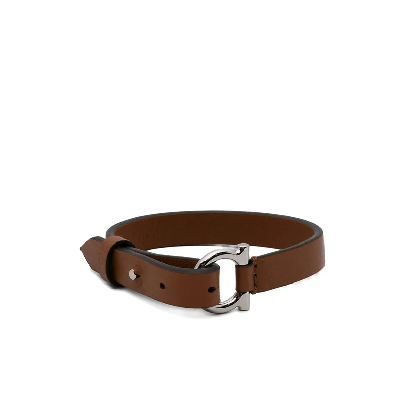 Gancini Jewellery Silver, Brown - Ferragamo