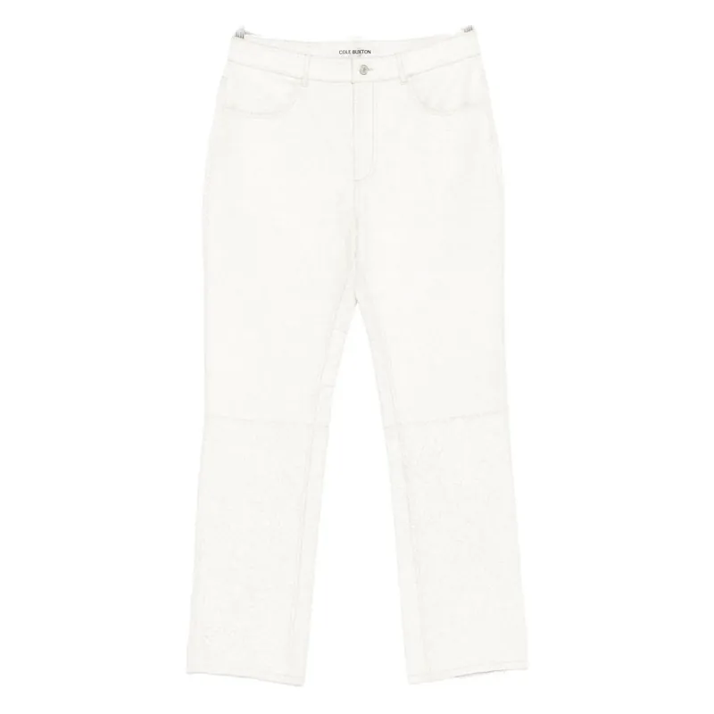 Leather Pants White - Cole Buxton