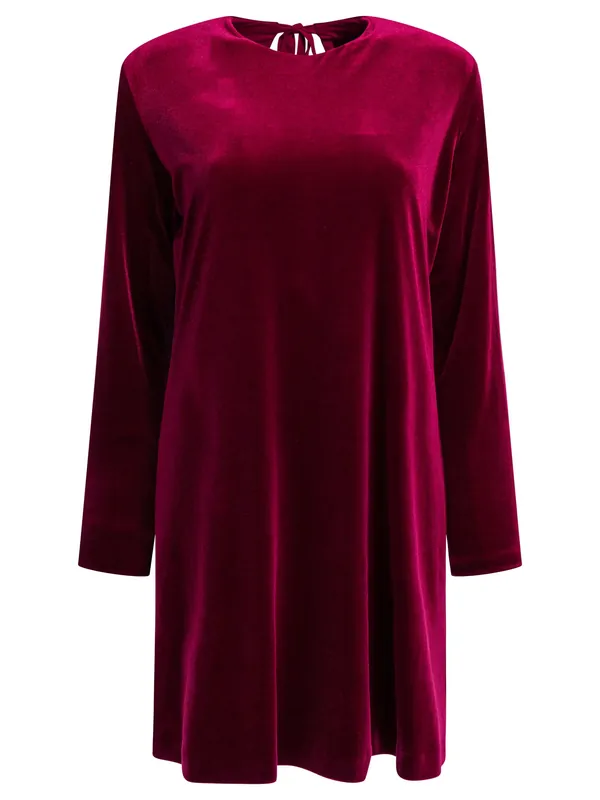 Short Velvet Dress Dresses Bordeaux - Semper