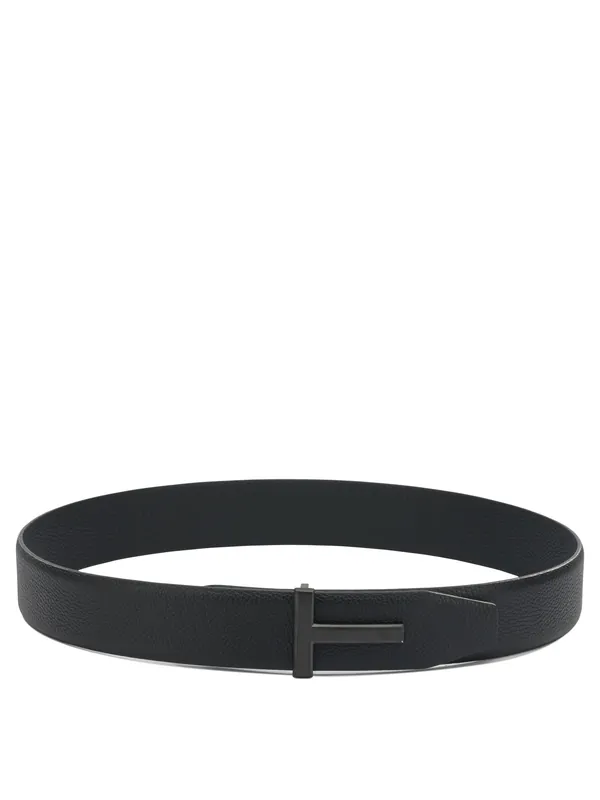 T Icon Belts Black - Tom Ford