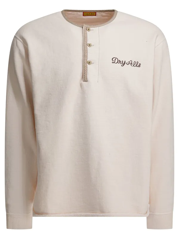 Henley Sweatshirts White - Human Made