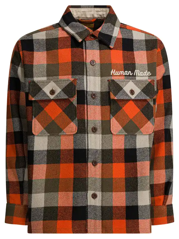 Wool Overshirt Jacket Jackets And Coats Orange - Human Made