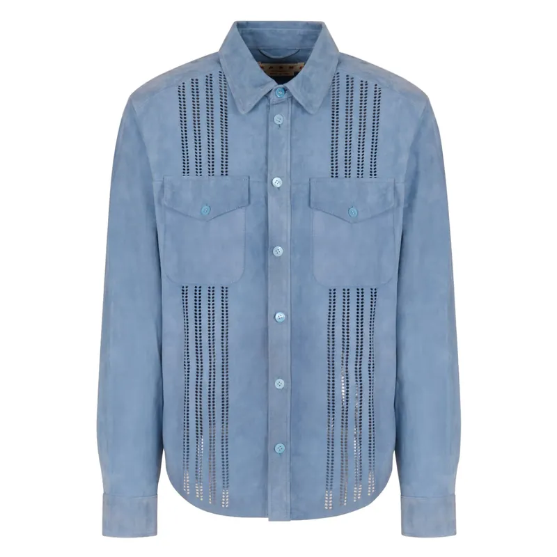 Leather Shirts Blue - Marni