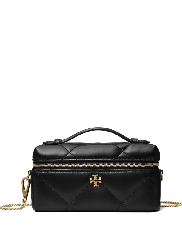 Kira Diamond Leather Vanity Case - Tory Burch