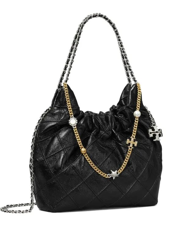 Fleming Mini Leather Hobo Bag - Tory Burch