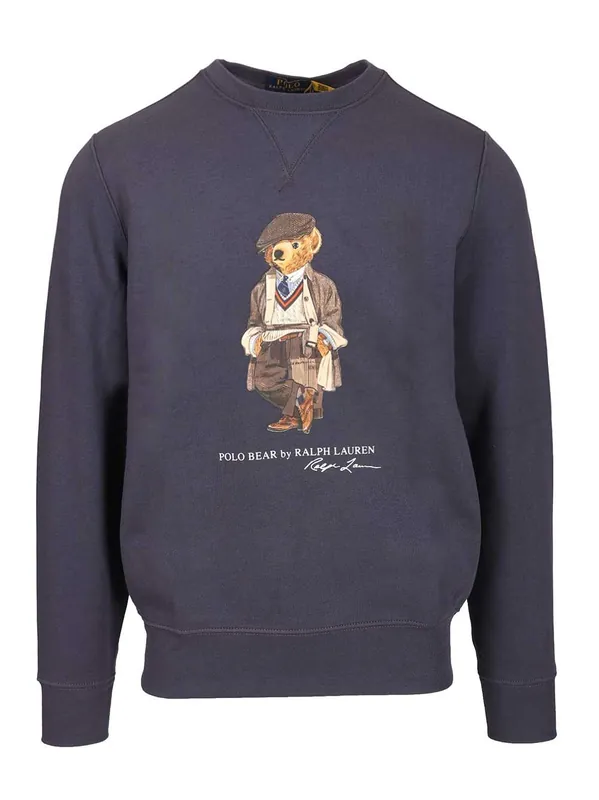 Polo Bear Sweatshirt Sweatshirts Blue - Polo Ralph Lauren