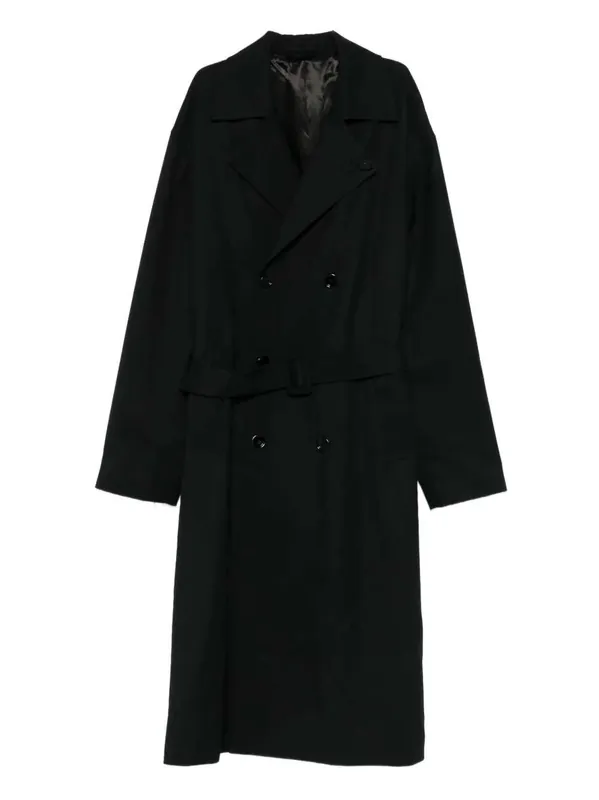 Double-Breasted Coat With Belt