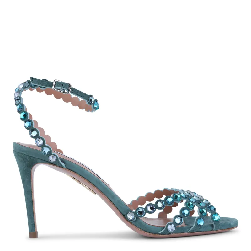 Sandals Light Teal - Aquazzura