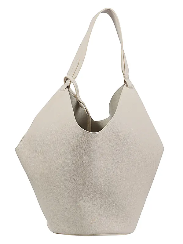 Lotus Medium Leather Shoulder Bag - Khaite