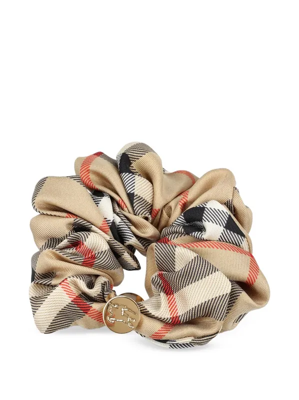 Check Silk Scrunchie - Burberry