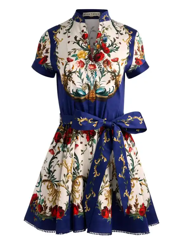 Printed Mini Dress - Alice + Olivia