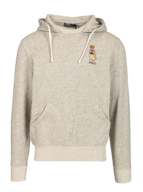 Polo Bear Hoodie Sweatshirts Grey - Polo Ralph Lauren