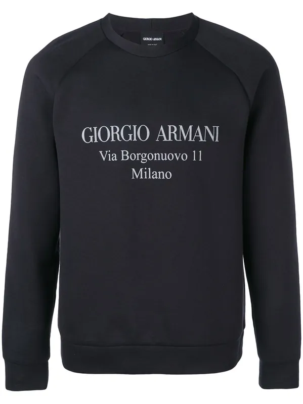 Borgonuovo 11 Cotton Double Jersey Sweatshirt - Giorgio Armani