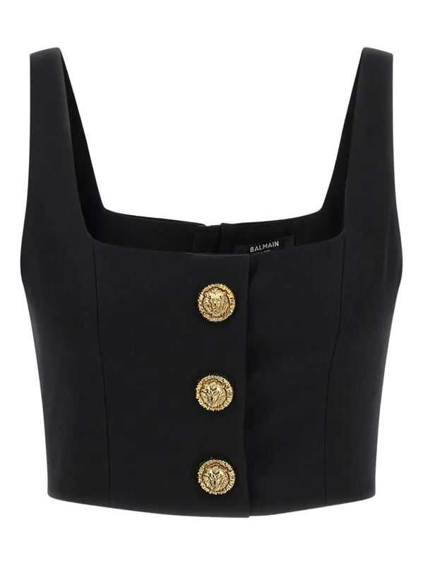 Wool Brassiere Top - Balmain