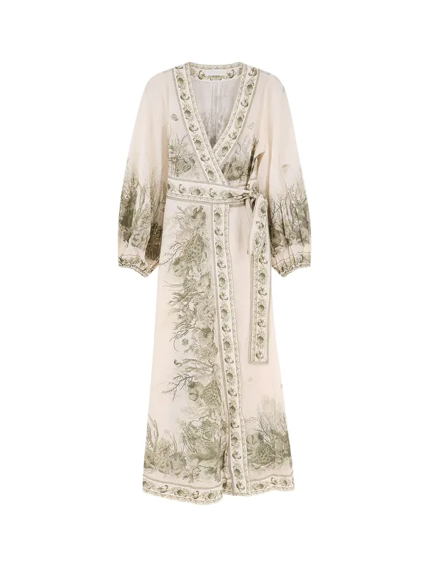 Wanderlust Wrap Cotton Midi Dress - Zimmermann