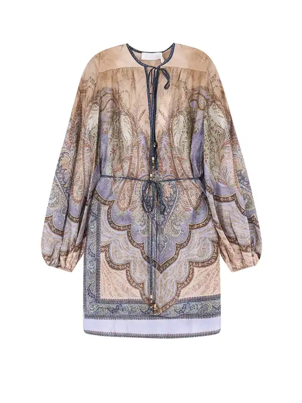 Wanderlust Tunic Silk Mini Dress - Zimmermann