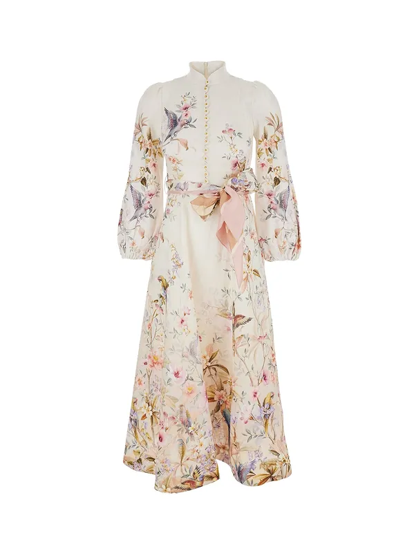 Rebellion Linen Long Dress - Zimmermann