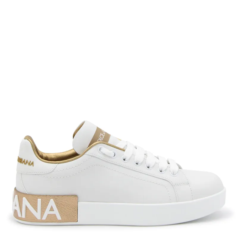 Sneakers Bianco/Oro - Dolce & Gabbana