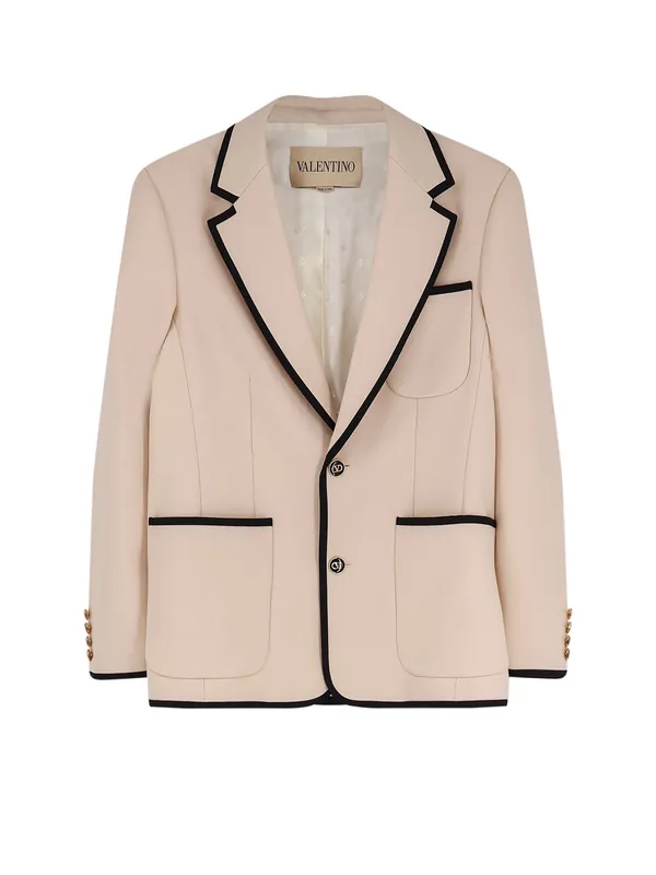 Single-Breasted Virgin Wool Blazer