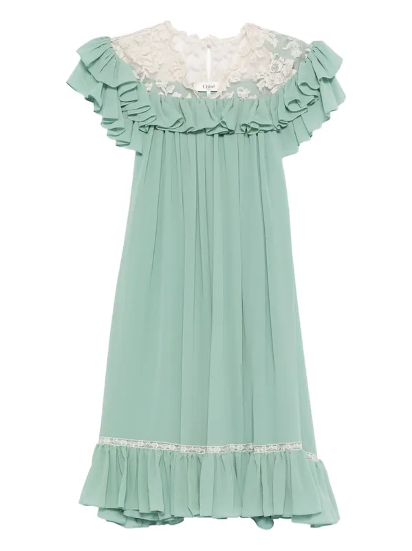 Silk Mini Dress - Chloé