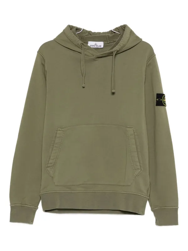 Logo Cotton Hoodie - Stone Island