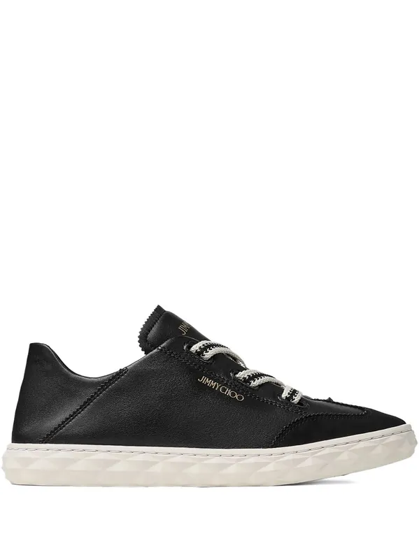 Diamond Light Leather Sneakers - Jimmy Choo