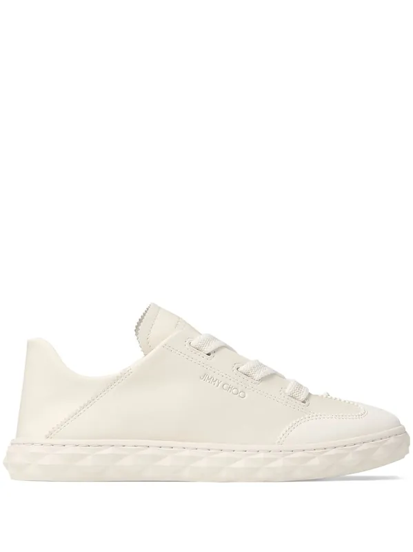 Diamond Light Leather Sneakers - Jimmy Choo