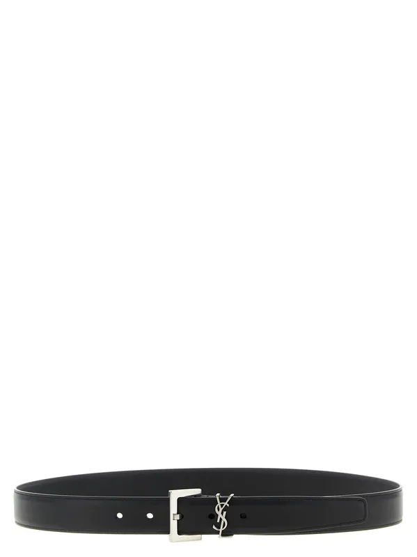 Monogram Belts Black - Saint Laurent