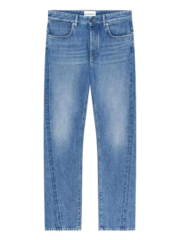 Couture Seam Straight Fit Shadow Washed Jeans - Givenchy
