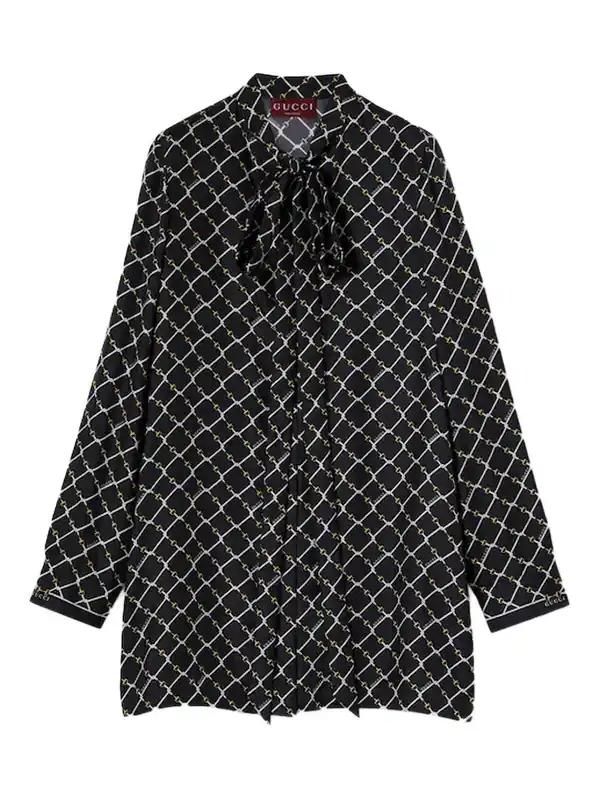 Printed Silk Shirt - Gucci