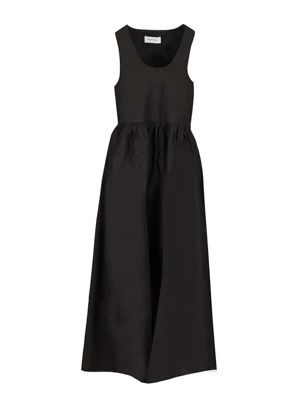 Deep U Dresses Black - Matteau