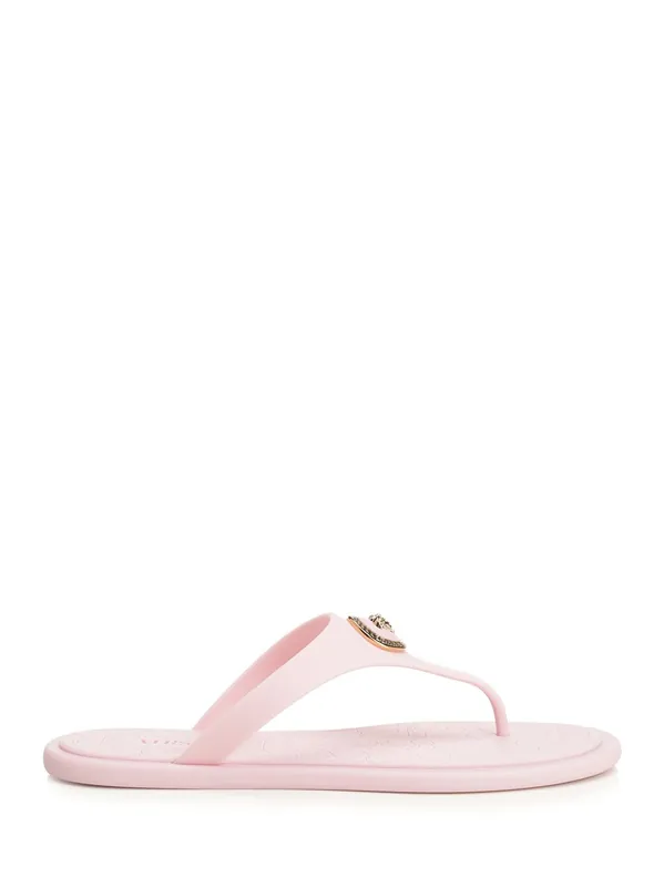Rubber Slides Sandals Rose - Versace