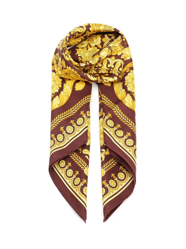 Silk Scarf Scarves And Foulards Multicolor - Versace