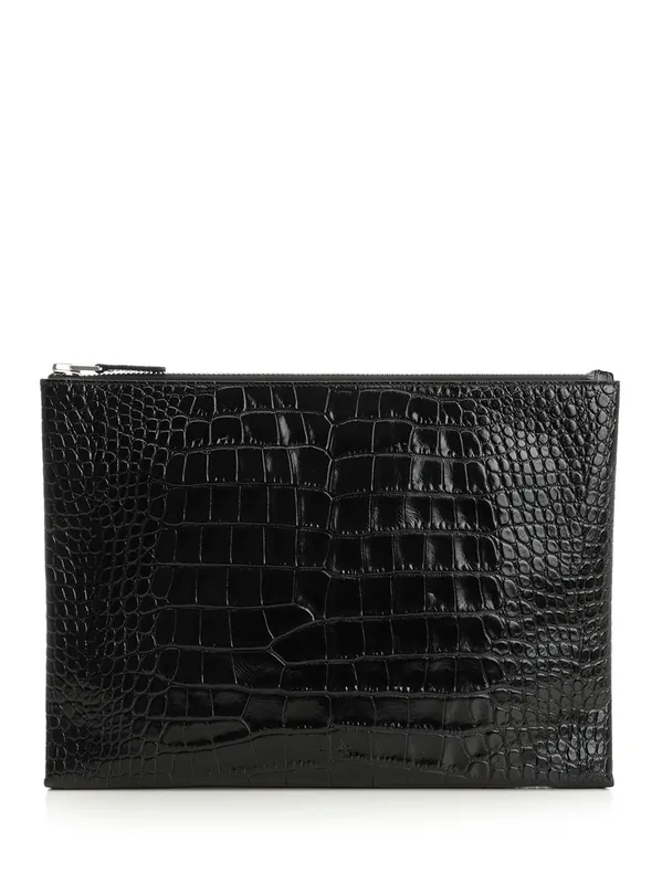 Slim Leather Pouch Small Leather Goods Black - Tom Ford