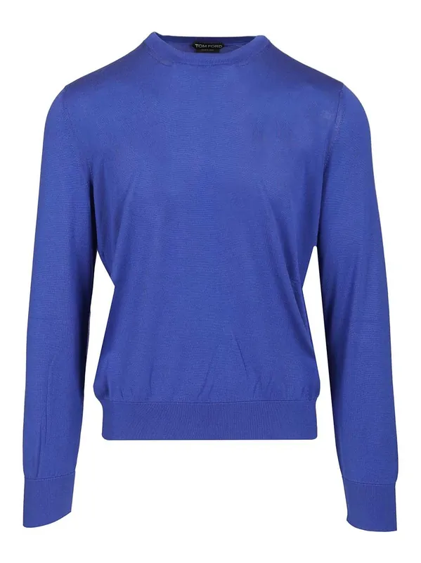 Silk Sweater Knitwear Blue - Tom Ford