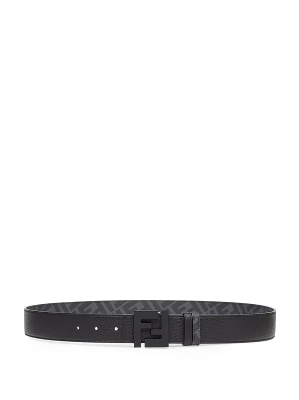 Ff Reversible Leather Belt - Fendi