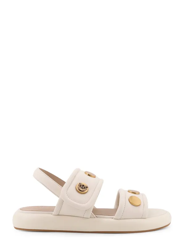 Fiona Low Leather Sandals - Pinko