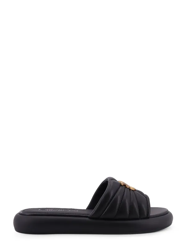 Fiona Low Leather Sandals - Pinko