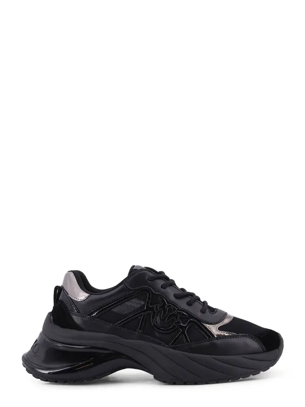 Ariel 33 Leather Sneakers With Nylon Inserts - Pinko