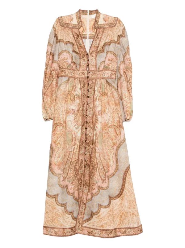 Wanderlust Linen Midi Dress - Zimmermann