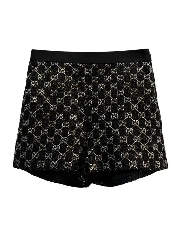 Wool Lamé Shorts - Gucci
