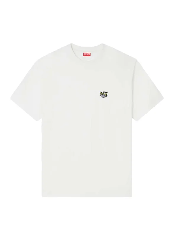 Embroidered "Kenzo Wild Tiger" Cotton T-Shirt