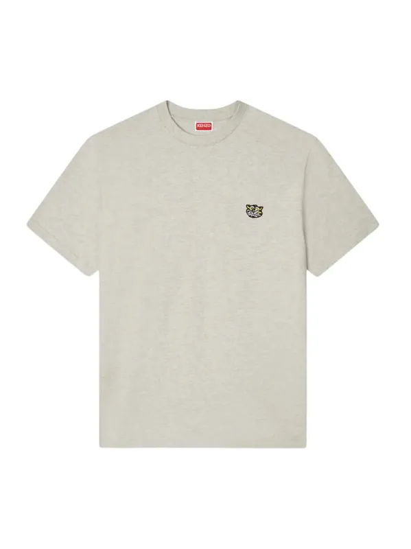 Embroidered "Kenzo Wild Tiger" Cotton T-Shirt