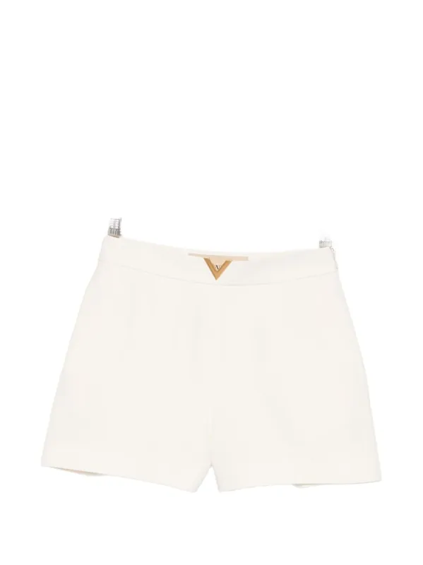 Vlogo Signature Wool And Silk Shorts - Valentino Garavani