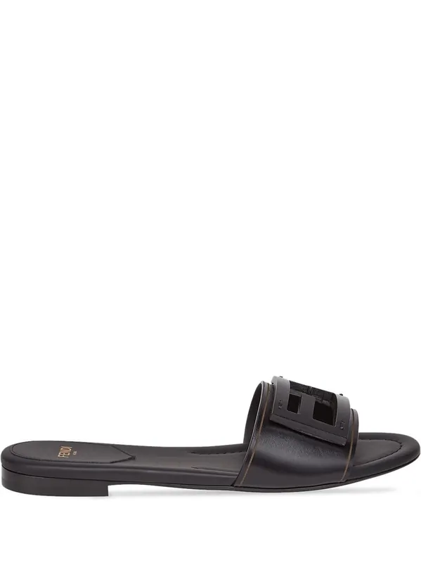 Baguette Leather Slides - Fendi