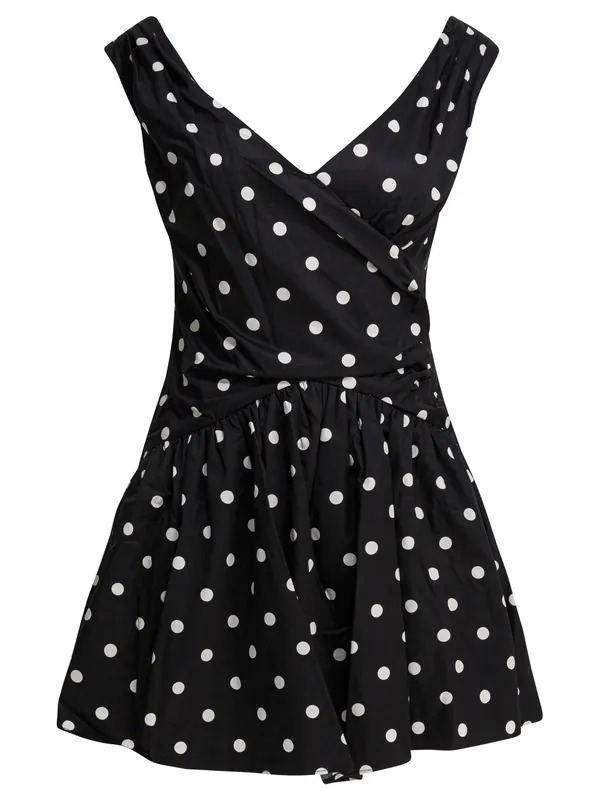 Short Flared Dress Dresses Black - Self-Portrait
