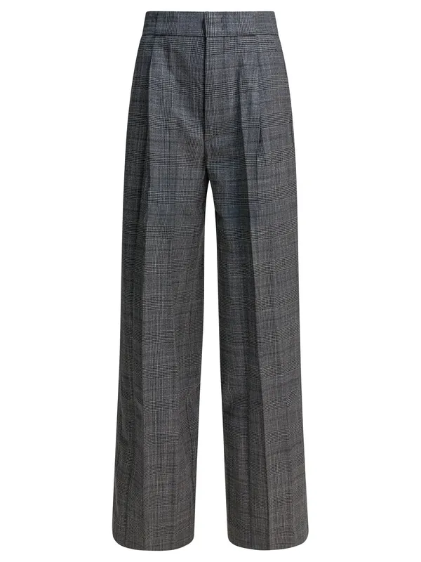 Wool Blend Pants Trousers Grey - Sa Su Phi