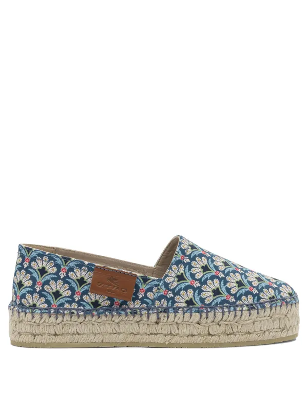 Cotton Espadrilles Blue - Etro