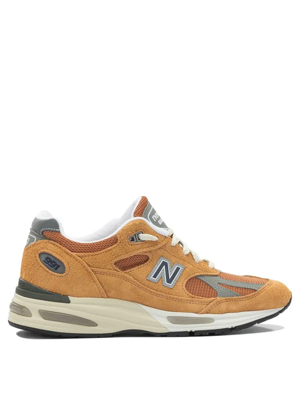 Made In Uk 991v2 Sneakers & Slip-On Orange