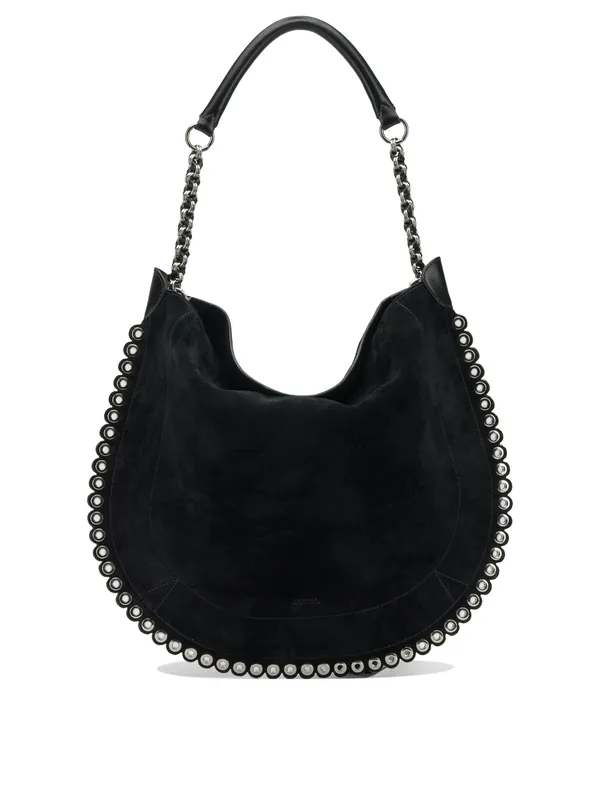 Oskan Hobo Soft Shoulder Bags Black - Isabel Marant